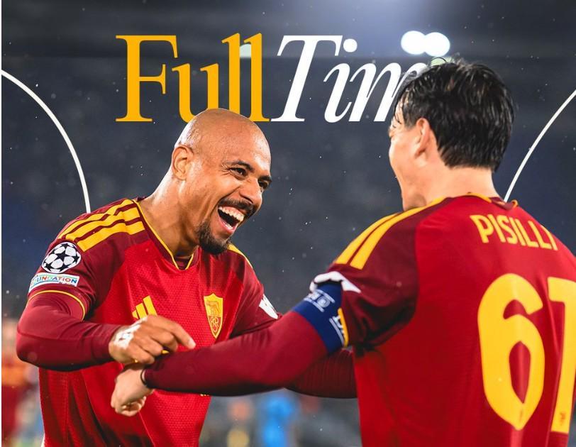 罗马4-0大胜布拉迪斯拉发,单场净胜球数并列队史欧冠第二